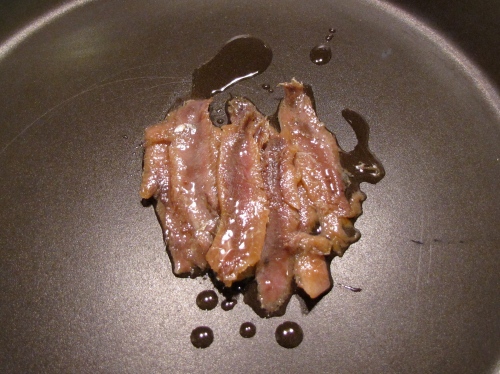anchovies in fry pan